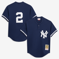 Men's New York Yankees Derek Jeter Navy Batting Practice MLB Baseball Jersey - view 1