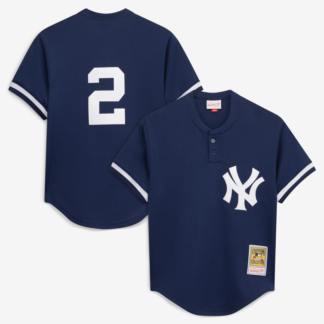 Men's New York Yankees Derek Jeter Navy Batting Practice MLB Baseball Jersey - view 1