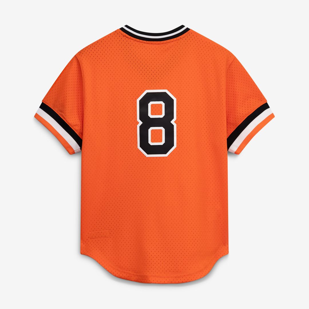 Men's Baltimore Orioles Cal Ripken Jr. White Batting Practice MLB Baseball Jersey - view 17