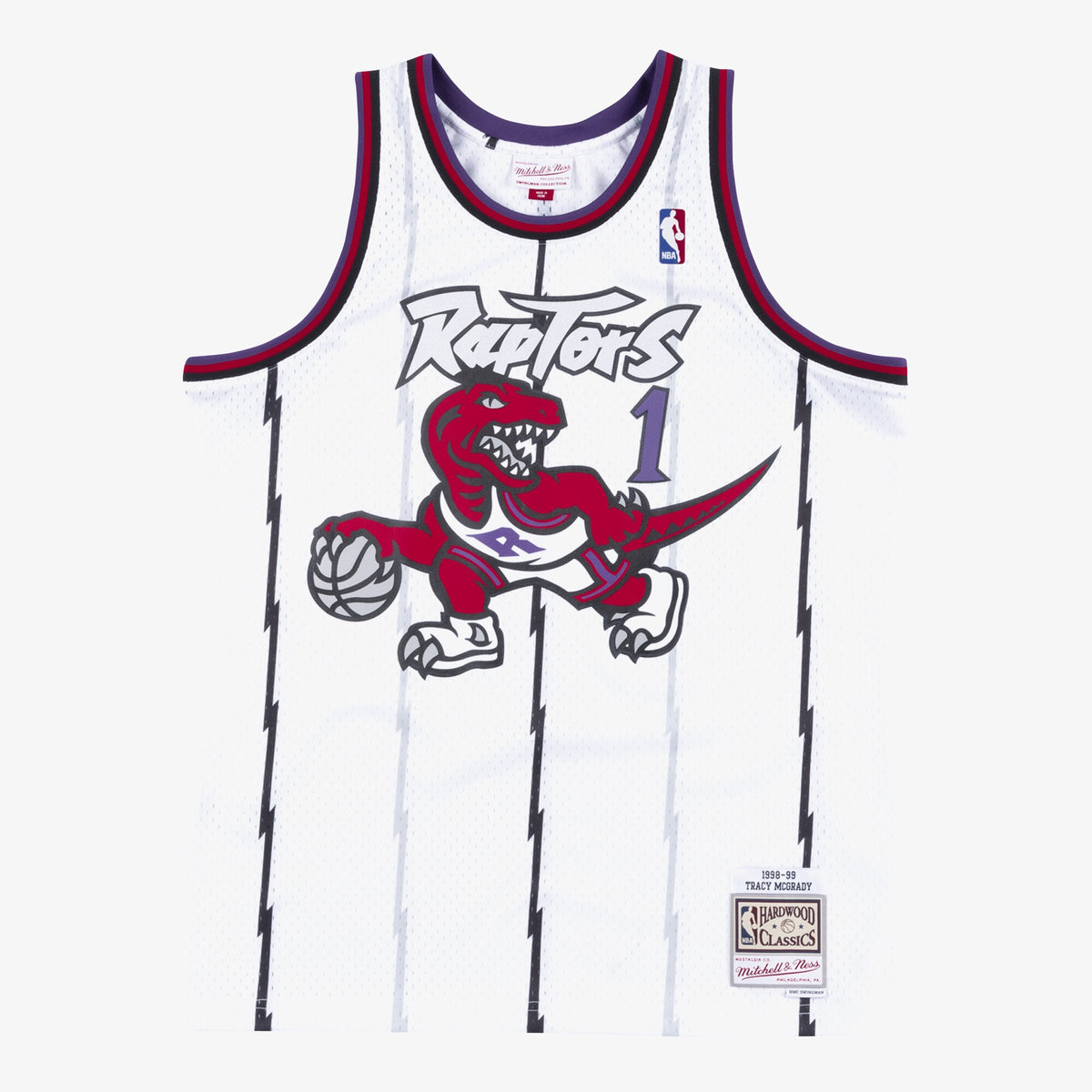 Men's Toronto Raptors Swingman NBA Basketball Jersey Tracy McGrady 1998-99 - view 2
