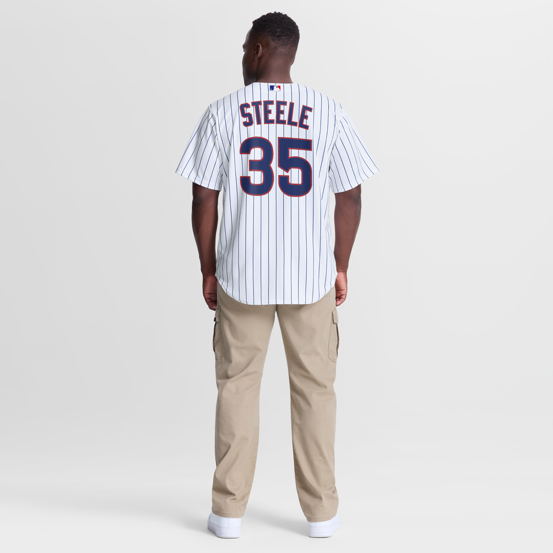 Men's Chicago Cubs Justin Steele White Home Replica MLB Baseball Jersey - view 5