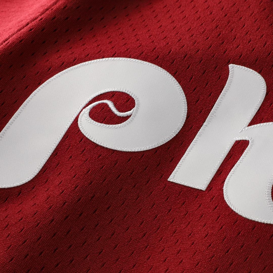 Men's Philadelphia Phillies Lenny Dykstra Scarlet Batting Practice MLB Baseball Jersey - view 4