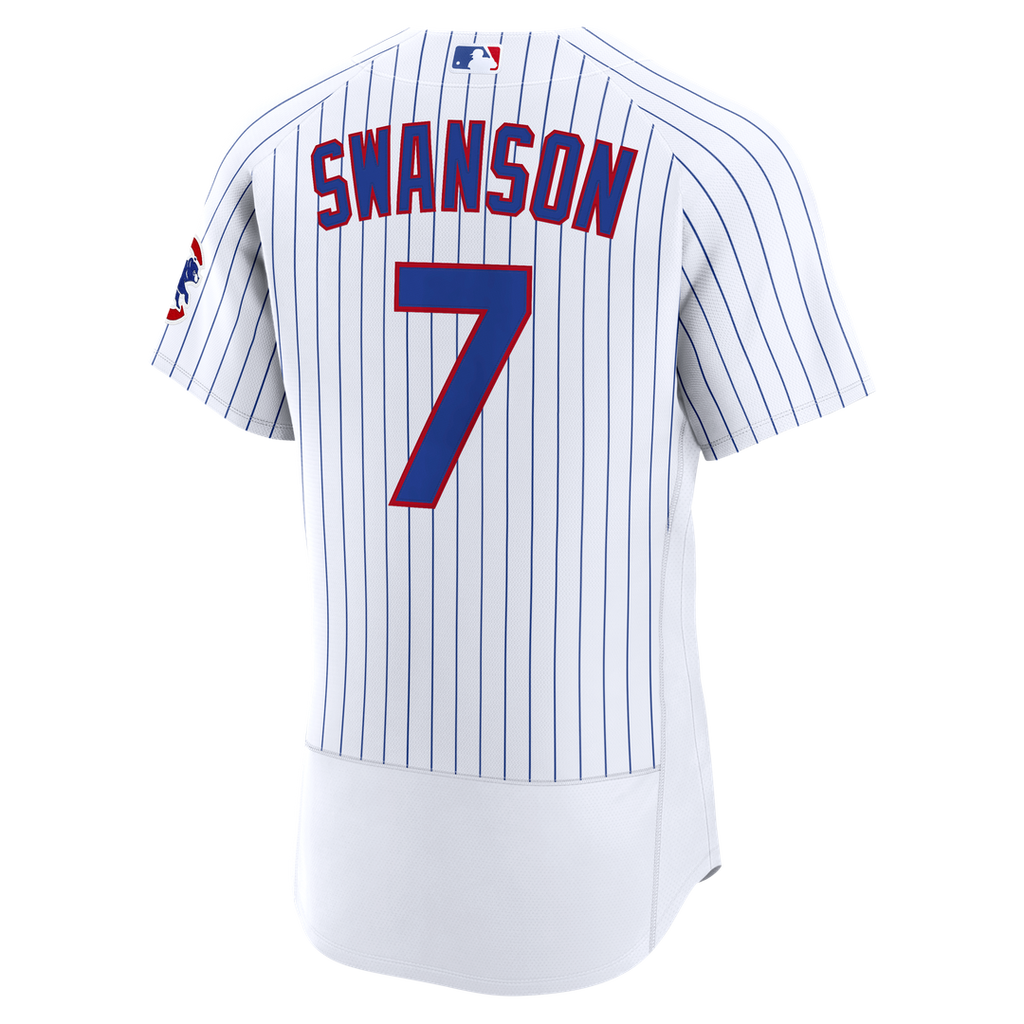 Men's Chicago Cubs Dansby Swanson White Home MLB Baseball Jersey - view 3