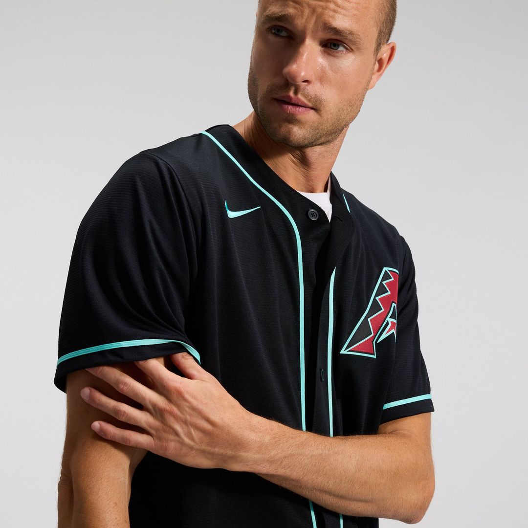 Men's Arizona Diamondbacks Corbin Carroll Black Alternate Replica MLB Baseball Jersey - view 11