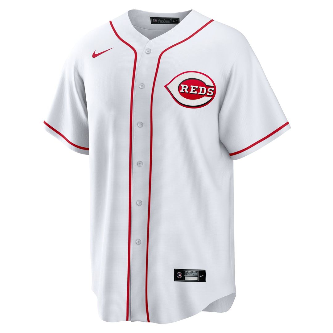Men's Cincinnati Reds Emilio Pagán White Home Replica MLB Baseball Jersey - view 2