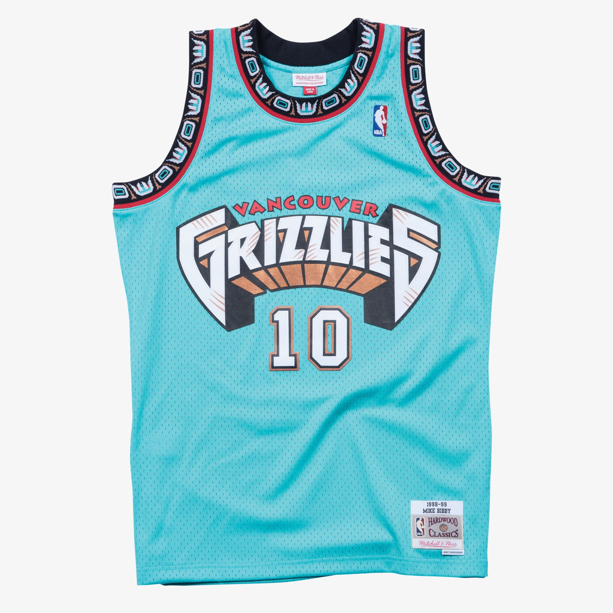Men's Vancouver Grizzlies Swingman NBA Basketball Jersey Mike Bibby 1998-89 - view 2