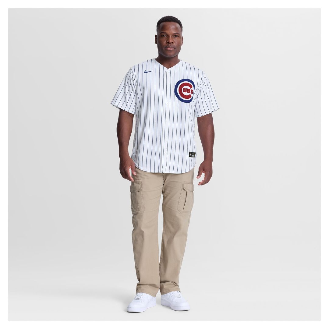 Men's Chicago Cubs Carson Kelly White Home Replica MLB Baseball Jersey - view 4