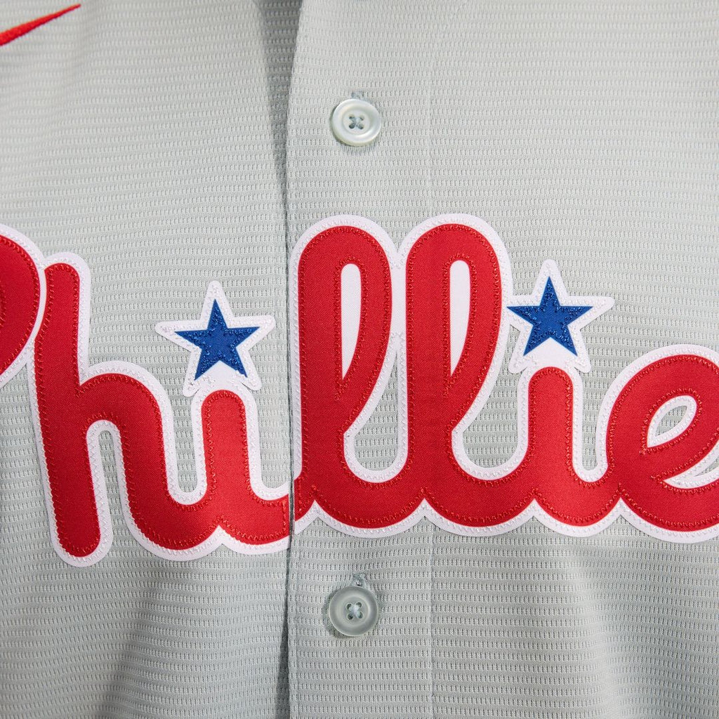 Men's Philadelphia Phillies Bryce Harper Gray Road Replica MLB Baseball Jersey - view 12