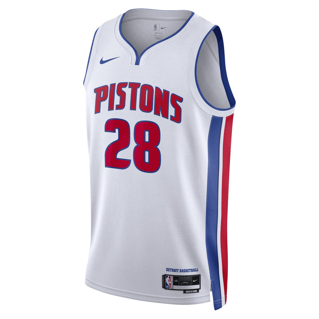 Unisex Isaiah Stewart Detroit Pistons Association Edition Swingman NBA Basketball Jersey - White - view 2
