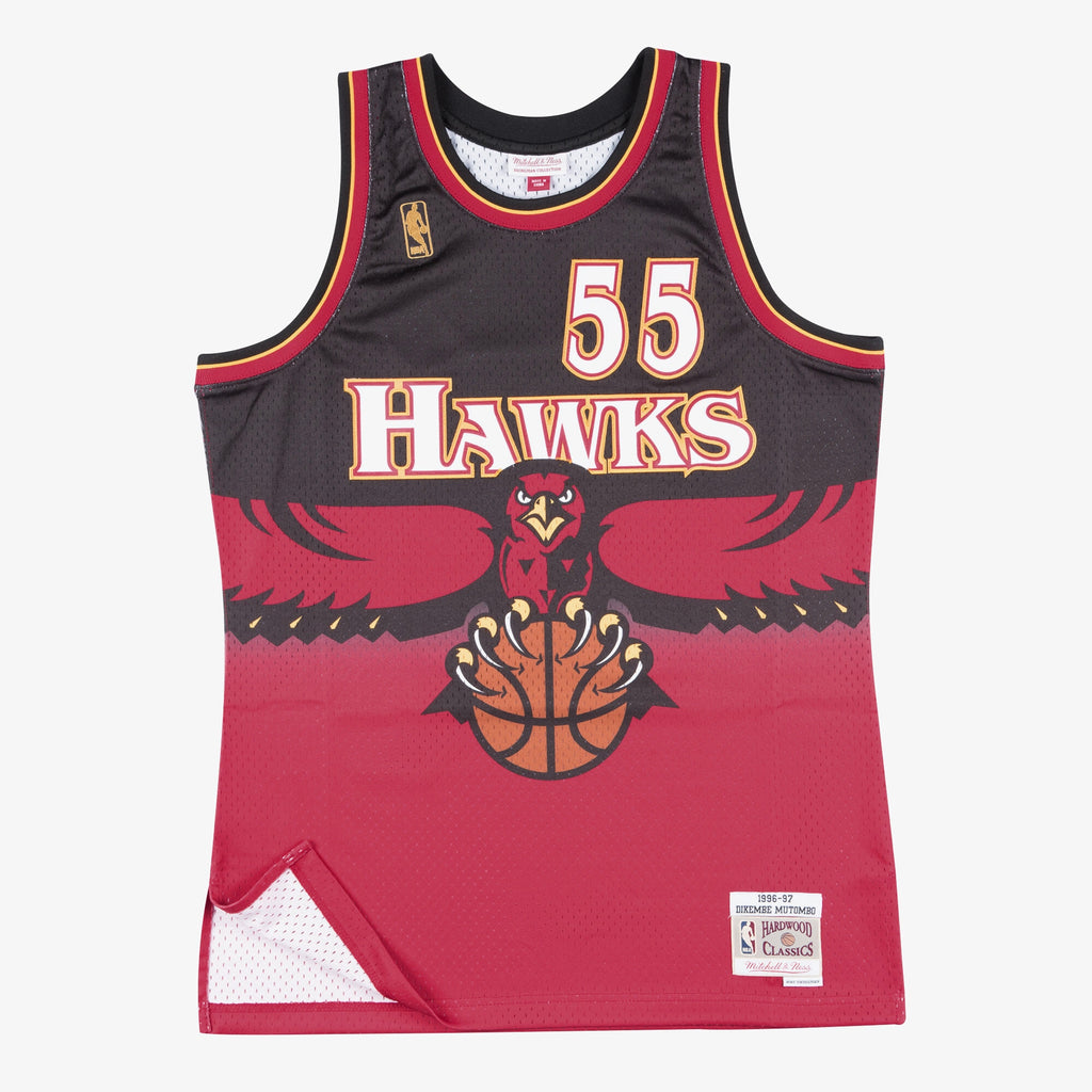 Men's Atlanta Hawks Swingman NBA Basketball Jersey Dikembe Mutombo 1996-97 - view 2