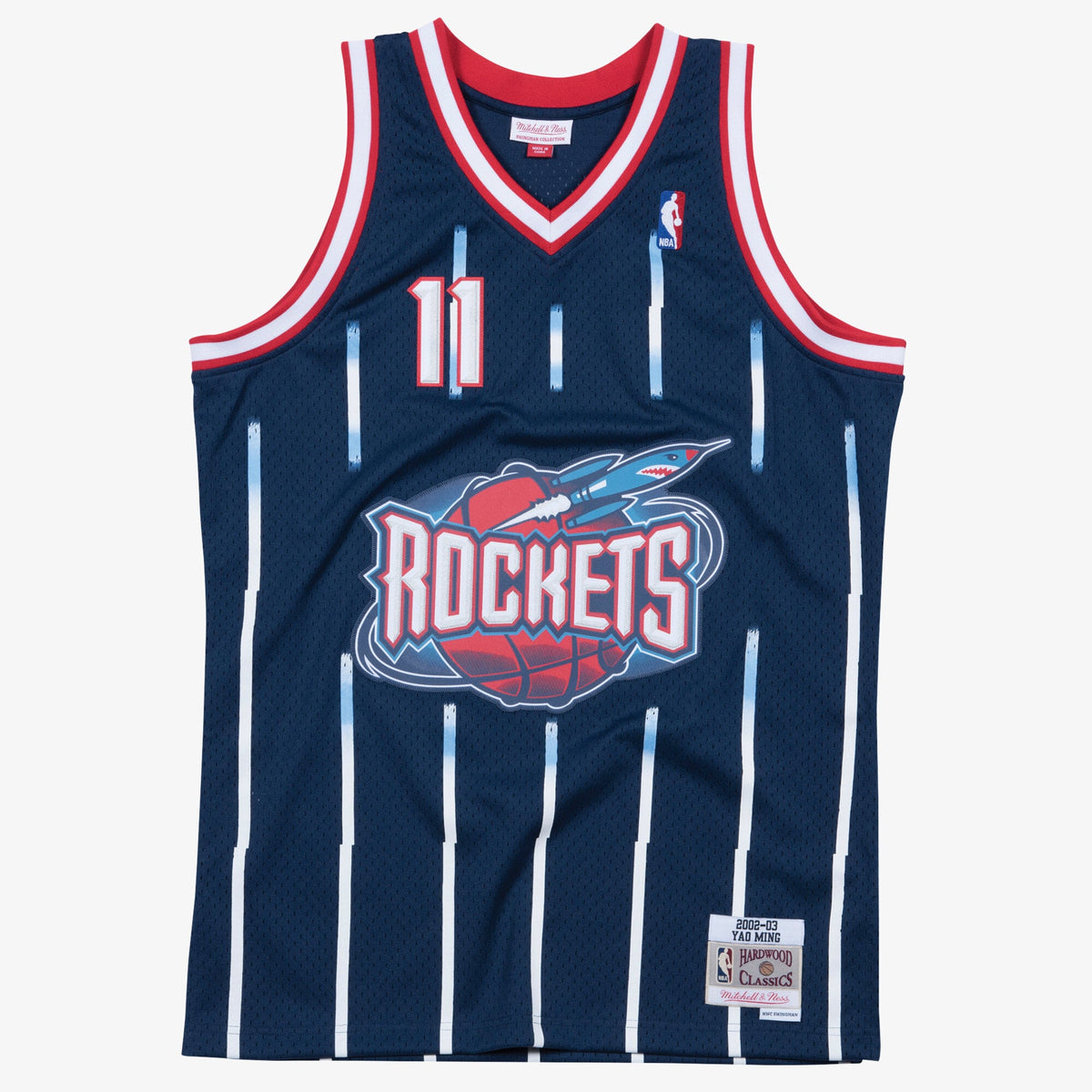 Men's Houston Rockets Swingman NBA Basketball Jersey Road Yao Ming 2002-03 - view 2