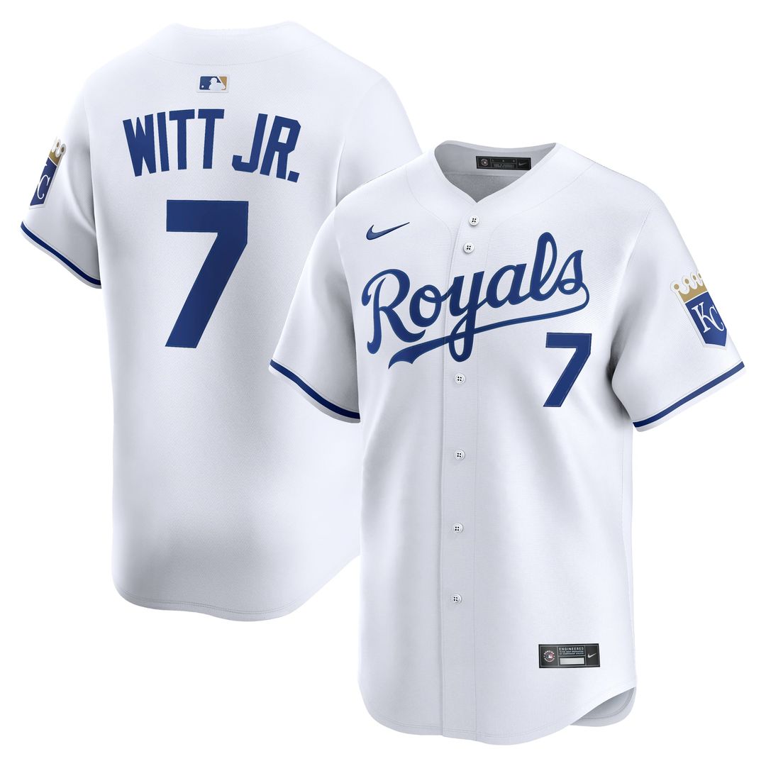 Men's Kansas City Royals Bobby Witt Jr. Light Blue Alternate Limited MLB Baseball Jersey - view 7