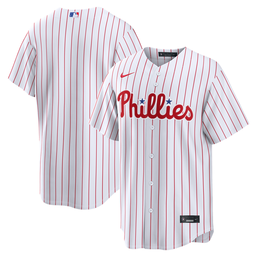 Men's Philadelphia Phillies White Home Replica MLB Baseball Jersey - view 6