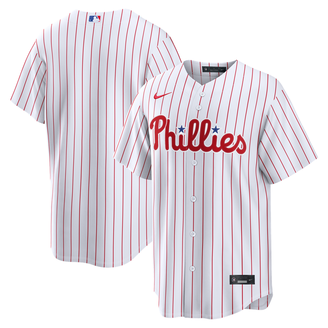 Men's Philadelphia Phillies White Home Replica MLB Baseball Jersey - view 6