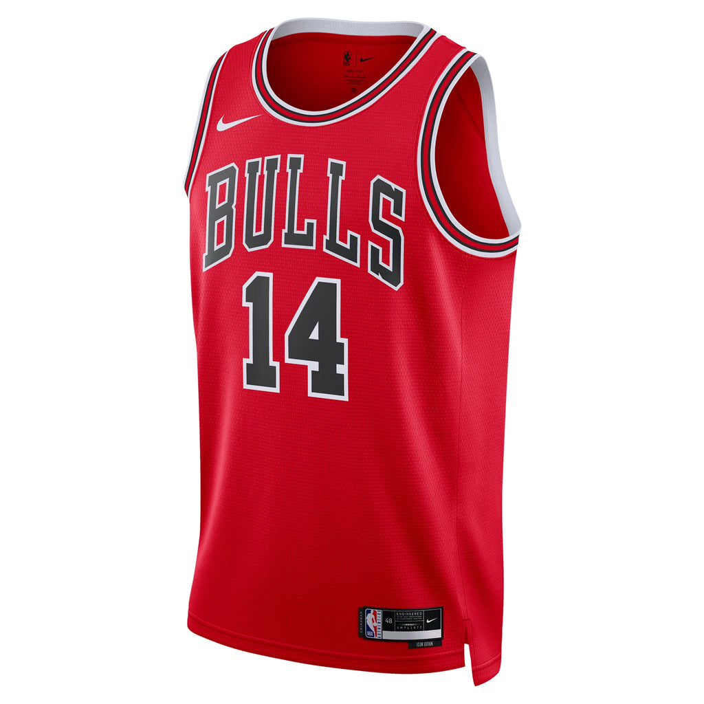 Unisex Matas Buzelis Chicago Bulls Icon Swingman NBA Basketball Jersey - Red - view 3