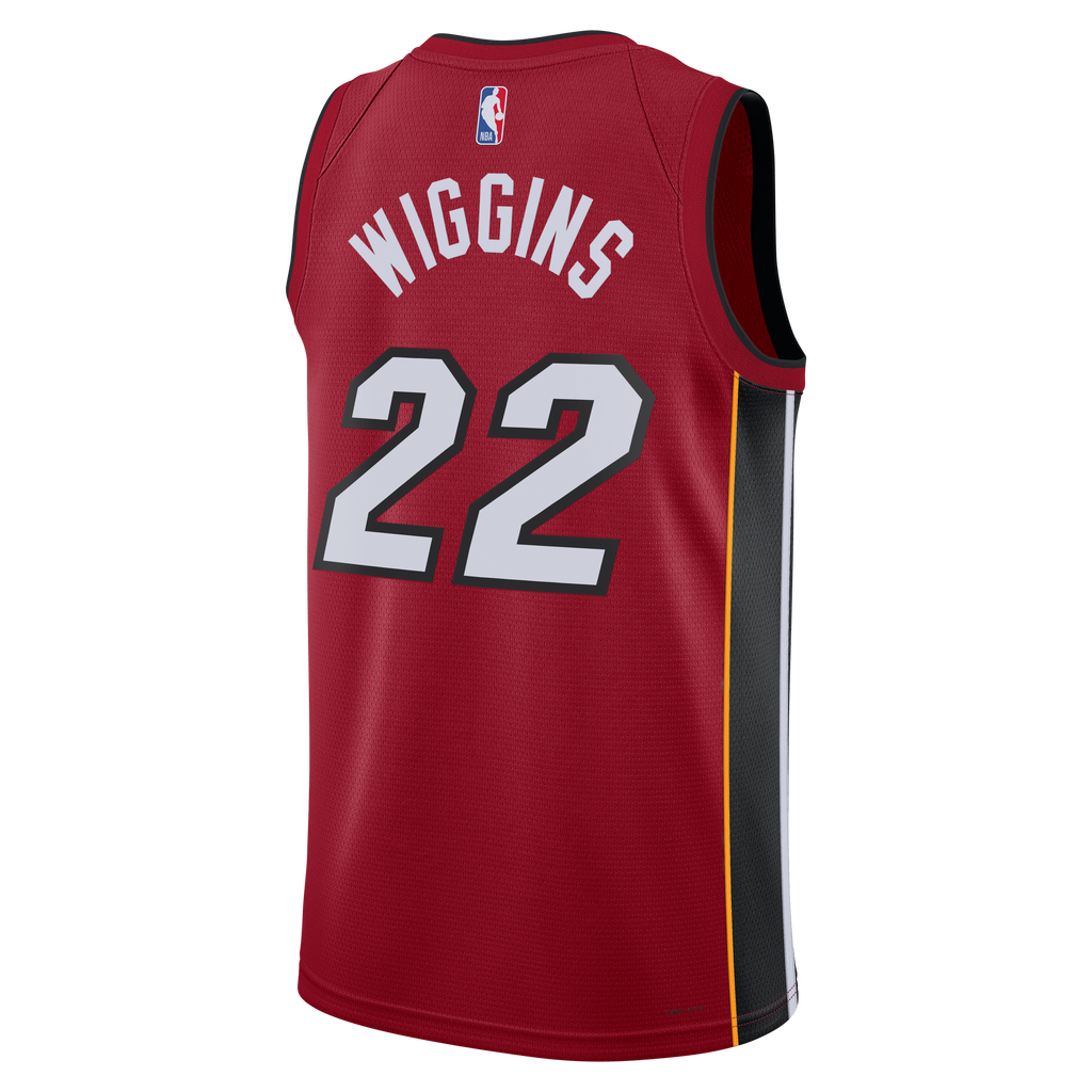 Unisex Andrew Wiggins Miami Heat Statement Edition Swingman NBA Basketball Jersey - Red - view 4
