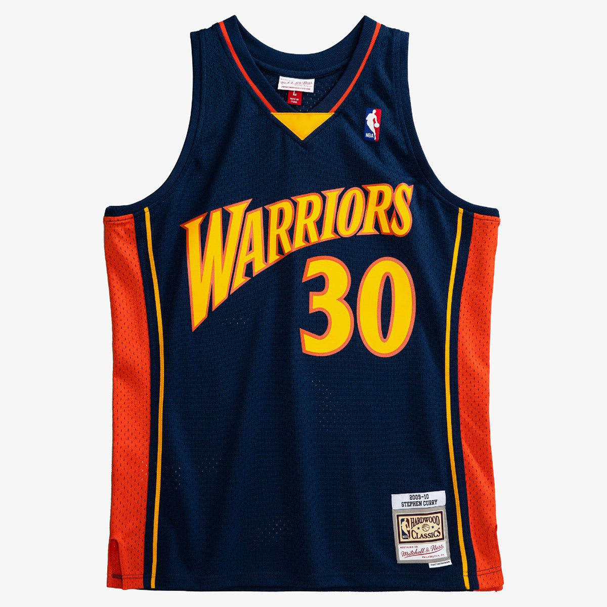 Men's Golden State Warriors Swingman NBA Basketball Jersey Road Steph Curry 2009-10 - view 2