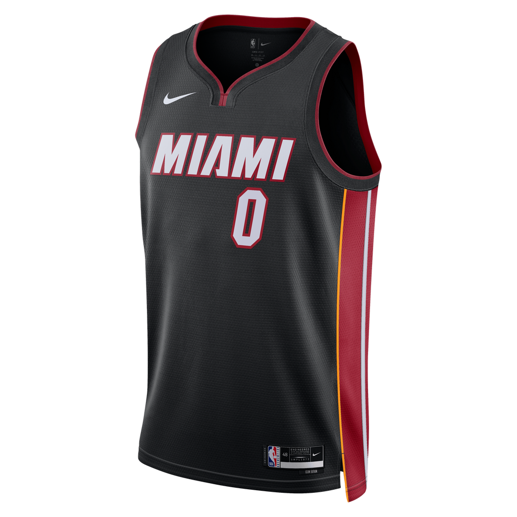 Unisex Simone Fontecchio Miami Heat Icon Edition Swingman NBA Basketball Jersey - Black - view 3