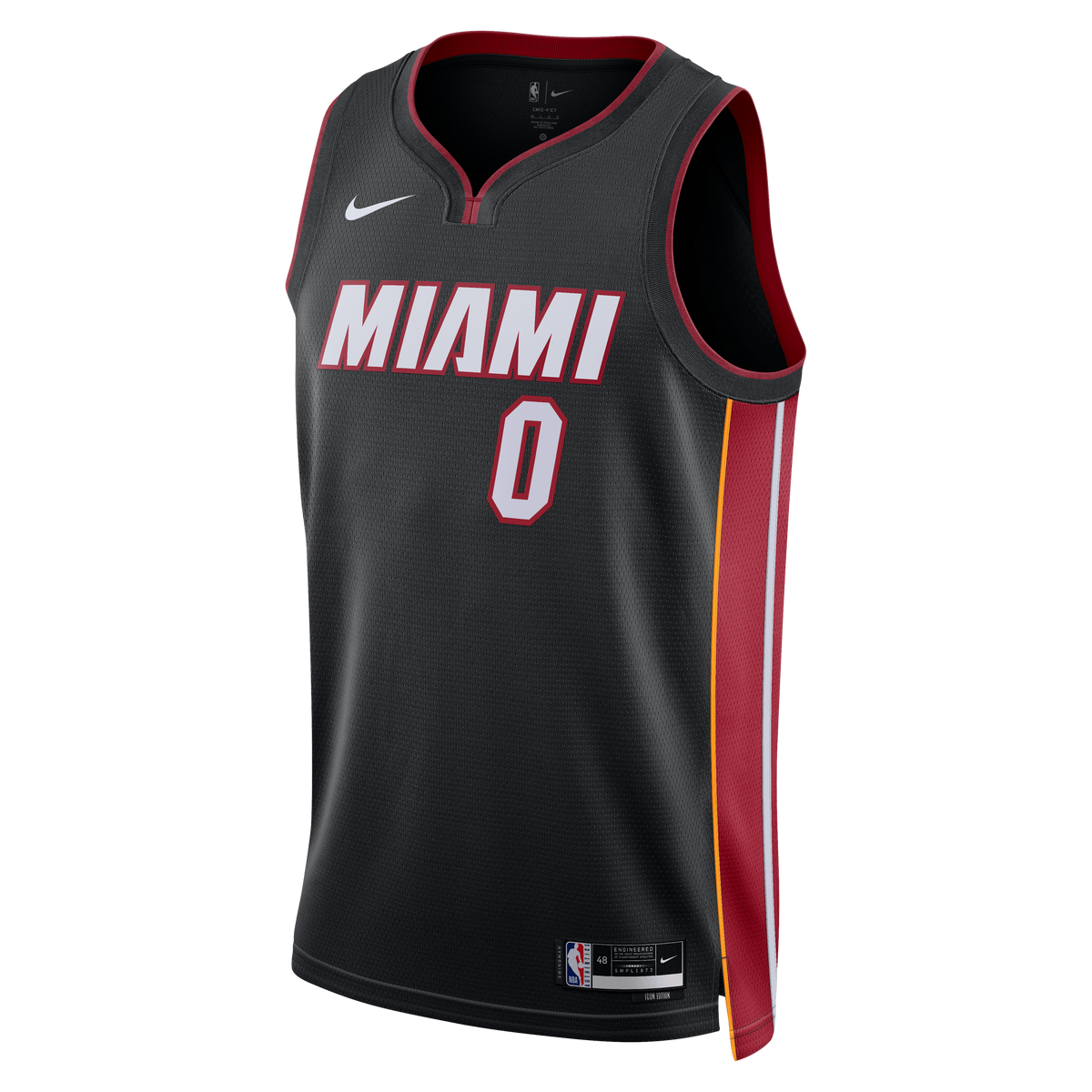 Unisex Simone Fontecchio Miami Heat Icon Edition Swingman NBA Basketball Jersey - Black - view 3