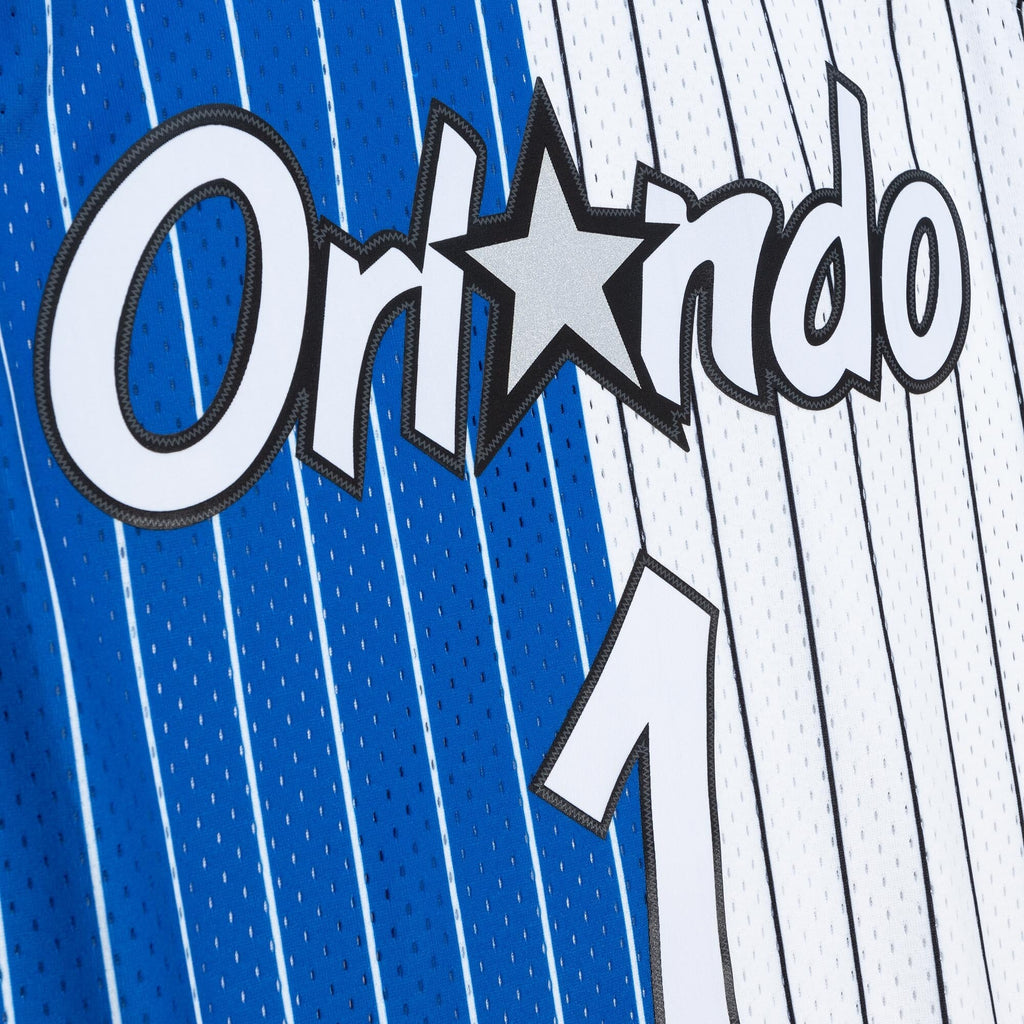Men's Orlando Magic Anfernee Hardaway 1994 Split Swingman NBA Basketball Jersey - Blue/White - view 5