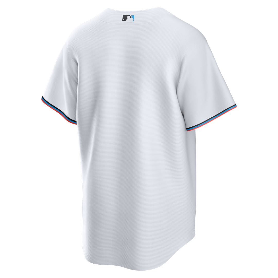 Men's Miami Marlins White Home Big & Tall Replica MLB Baseball Jersey - view 3