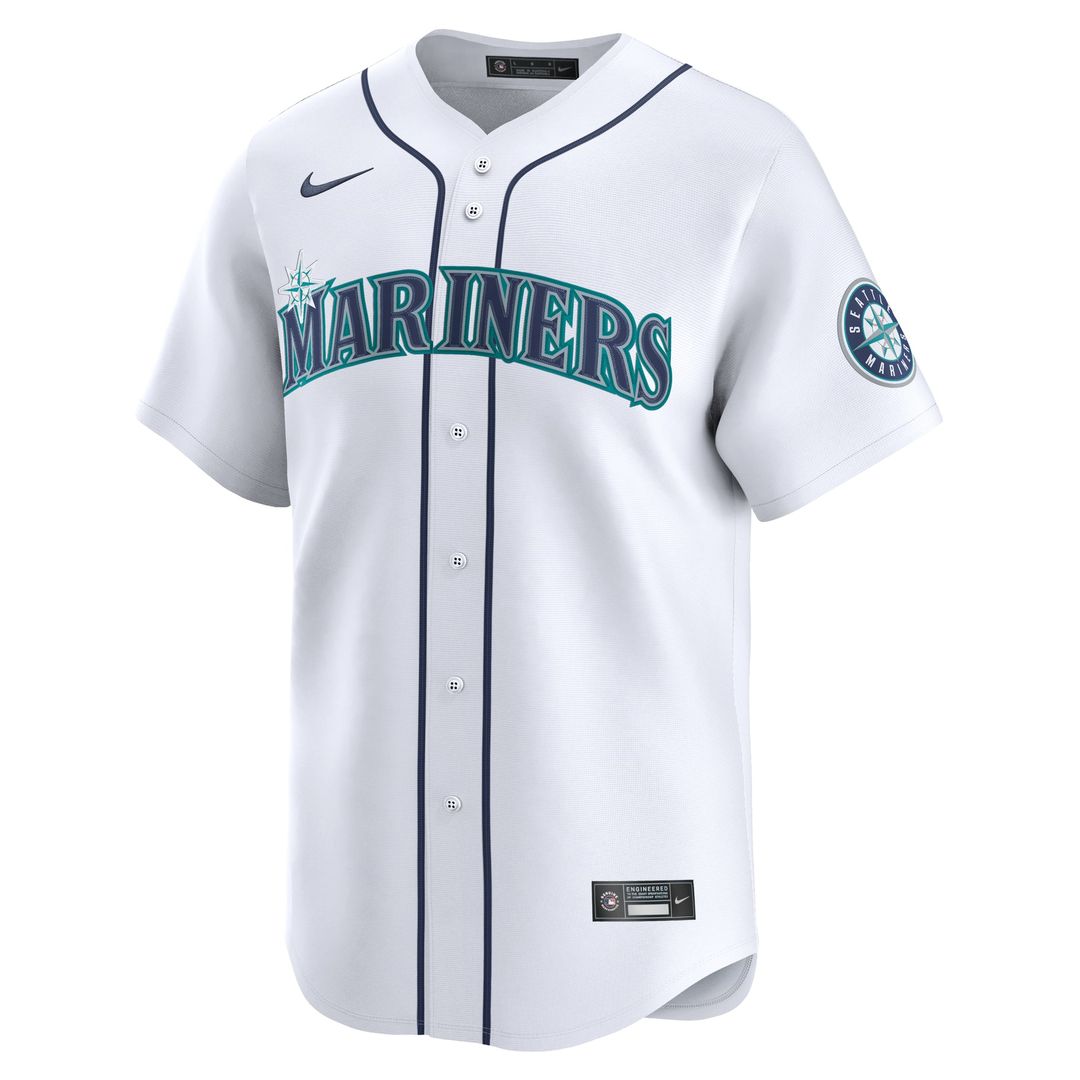 Men's Seattle Mariners Julio Rodríguez White Home Limited MLB Baseball Jersey - view 2
