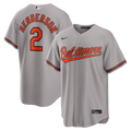 Men's Baltimore Orioles Gunnar Henderson Gray Road Replica MLB Baseball Jersey - view 1