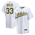 Men's Athletics Henry Bolte White Home Replica MLB Baseball Jersey - view 1
