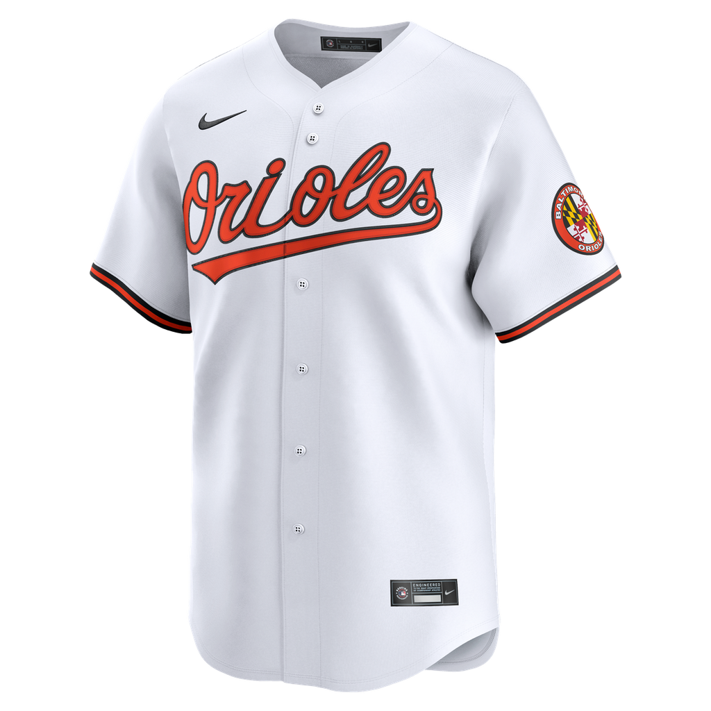 Men's Baltimore Orioles White Home Limited MLB Baseball Jersey - view 6