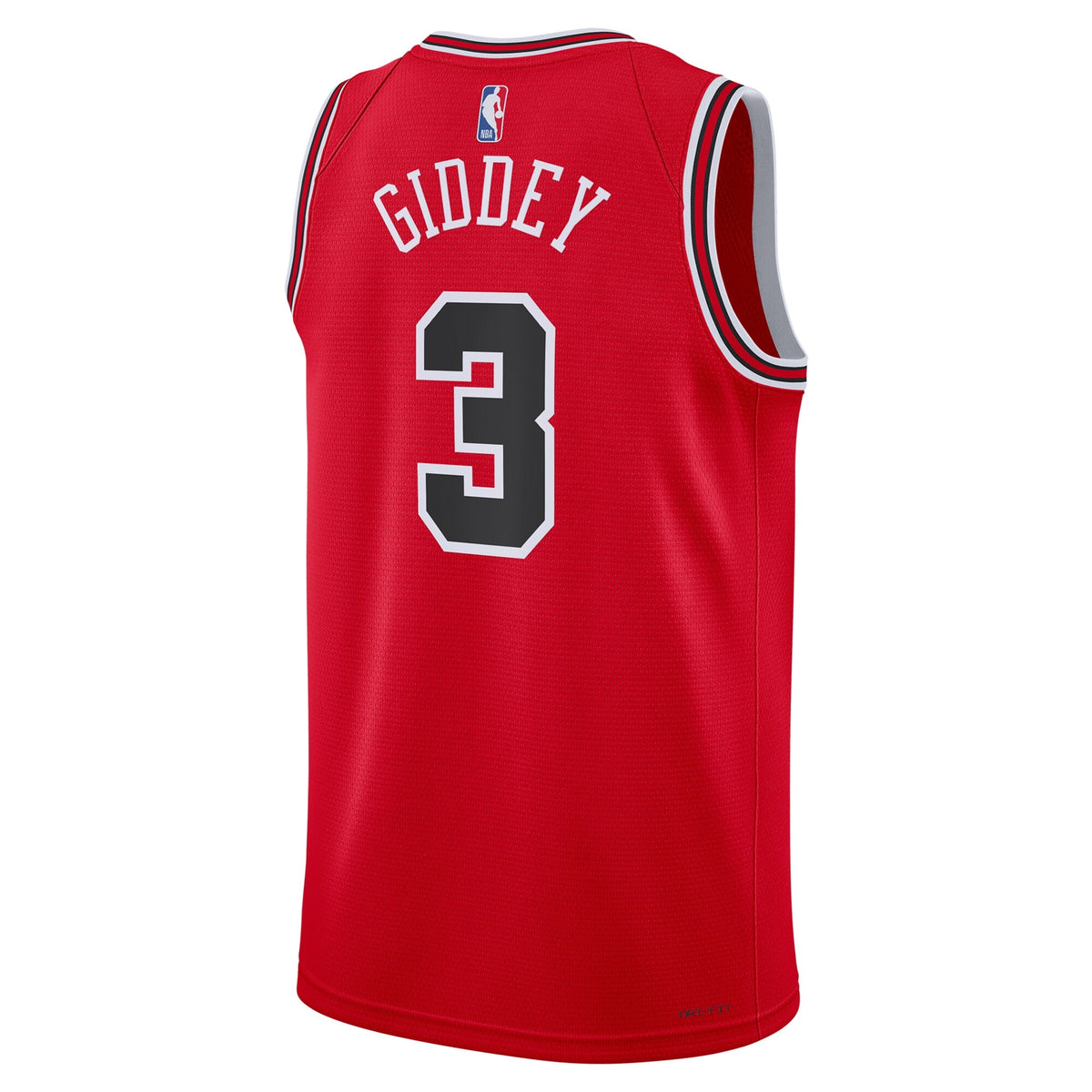 Unisex Chicago Bulls Icon Swingman NBA Basketball Jersey - Giddey 3 - view 4
