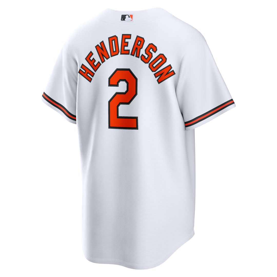 Men's Baltimore Orioles Gunnar Henderson White Home Replica MLB Baseball Jersey - view 5