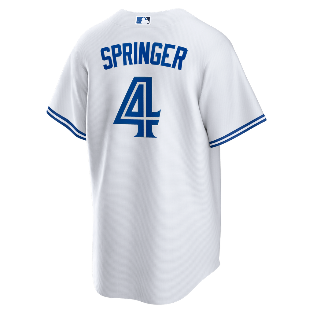 Men's Toronto Blue Jays George Springer White Home Replica MLB Baseball Jersey - view 3