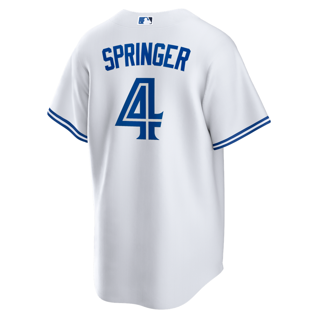 Men's Toronto Blue Jays George Springer White Home Replica MLB Baseball Jersey - view 3