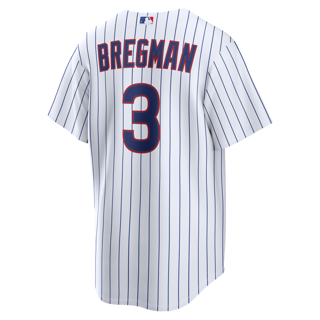Men's Chicago Cubs Alex Bregman White Home Replica MLB Baseball Jersey - view 3