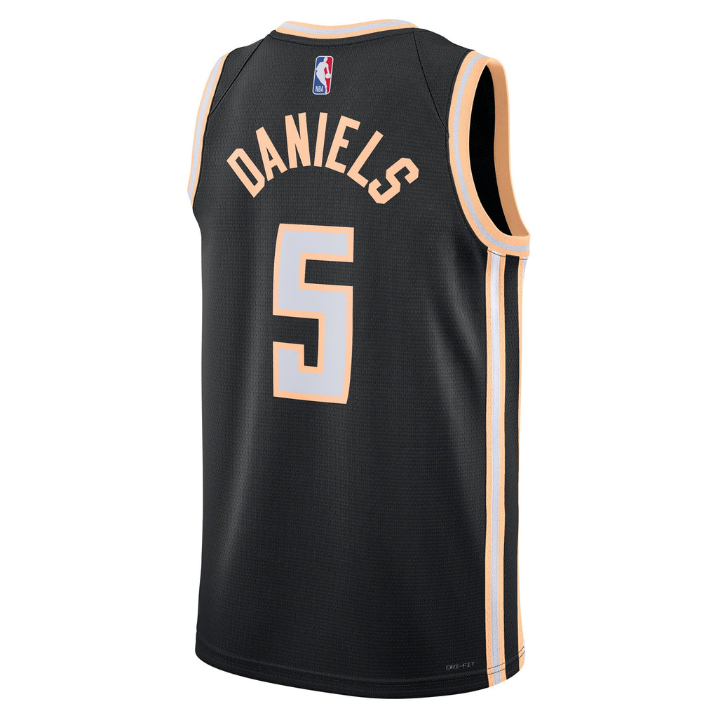 Unisex Dyson Daniels Atlanta Hawks 2025/26 City Edition Swingman NBA Basketball Jersey - Black - view 4