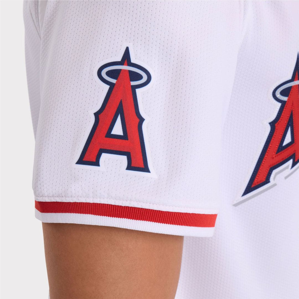 Men's Los Angeles Angels Mike Trout White Home Limited MLB Baseball Jersey - view 12