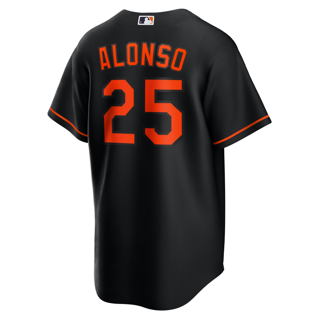 Men's Baltimore Orioles Pete Alonso Black Alternate Replica MLB Baseball Jersey - view 3