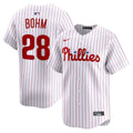 Men's Philadelphia Phillies Alec Bohm White Home Limited MLB Baseball Jersey - view 1