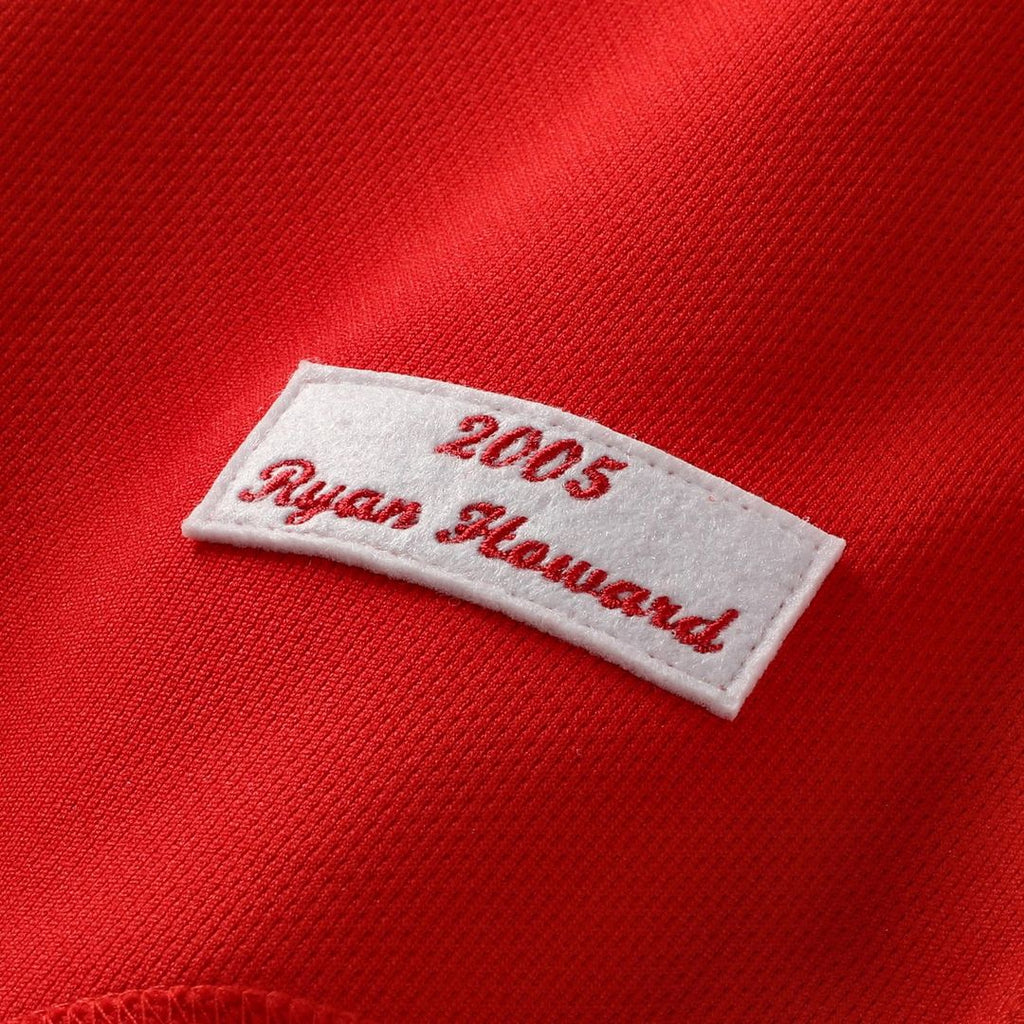 Men's Philadelphia Phillies Ryan Howard Red Cooperstown Collection Batting Practice MLB Baseball Jersey - view 6