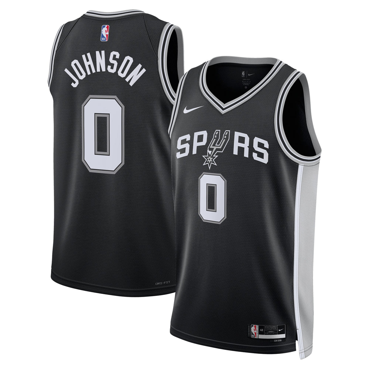 Unisex San Antonio Spurs Icon NBA Basketball Jersey - Keldon Johnson - view 2
