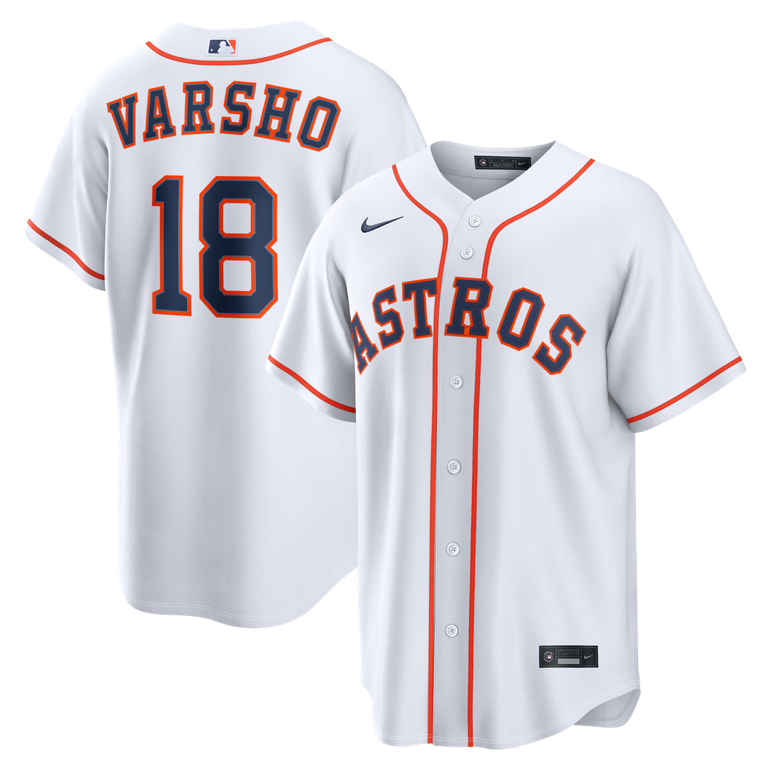 Men's Houston Astros Daulton Varsho White Home Replica MLB Baseball Jersey - view 1