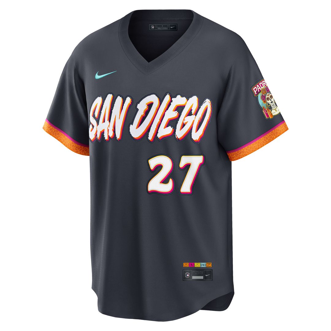 Men's San Diego Padres Nick Pivetta Obsidian 2026 City Connect Stadium MLB Baseball Jersey - view 2