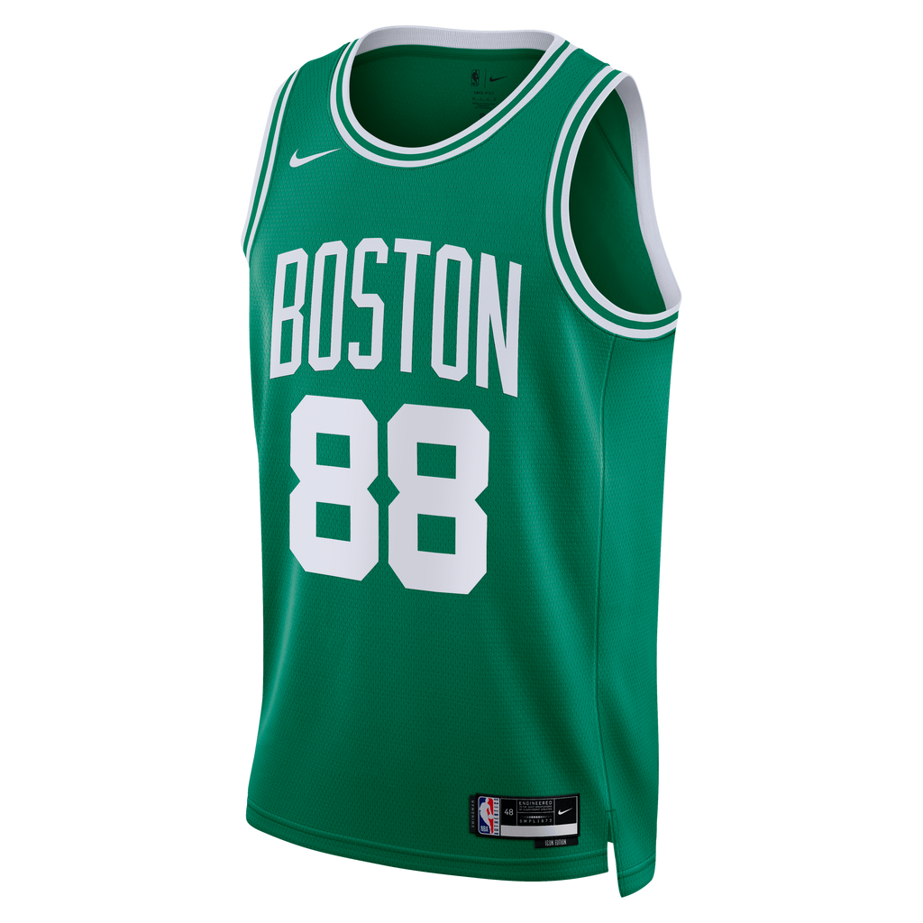 Unisex Neemias Queta Boston Celtics Icon Edition Swingman NBA Basketball Jersey - Kelly Green - view 3
