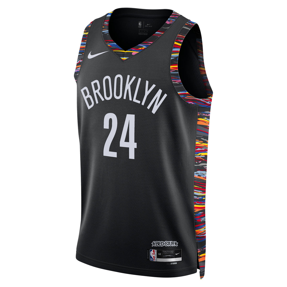 Unisex Cam Thomas Brooklyn Nets 2025/26 City Edition Swingman NBA Basketball Jersey - Black - view 3