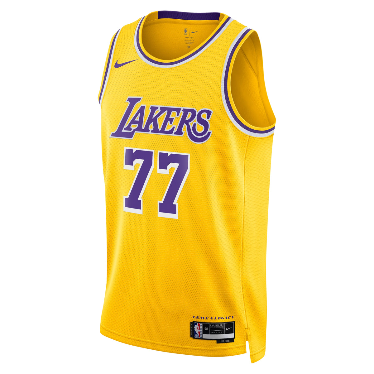 Unisex Luka Dončić Los Angeles Lakers Icon Edition Swingman NBA Basketball Jersey - Gold - view 3
