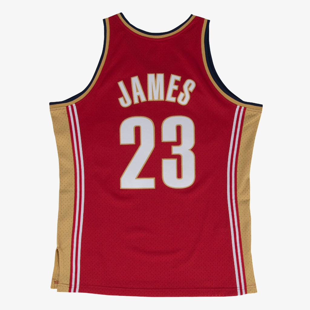 Men's Cleveland Cavaliers Swingman NBA Basketball Jersey Road Lebron James 2003-04 - view 3