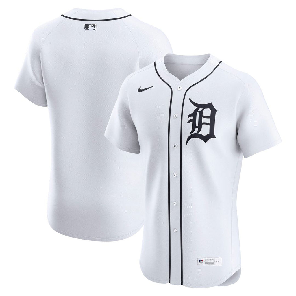 Men's Detroit Tigers White Home Elite MLB Baseball Jersey - view 1