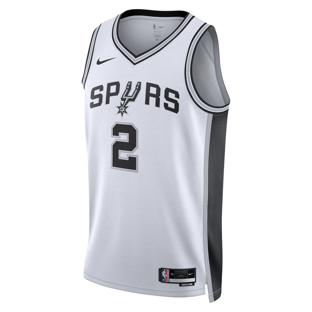 Unisex Dylan Harper San Antonio Spurs Association Edition Swingman Jersey NBA 2025 First Round Draft Pick - White - view 3