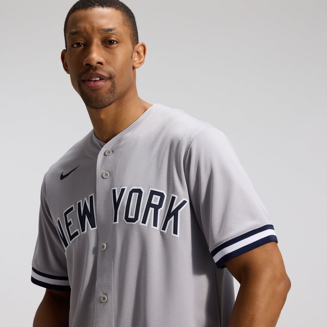 Men's New York Yankees Anthony Volpe Gray Road Replica MLB Baseball Jersey - view 8