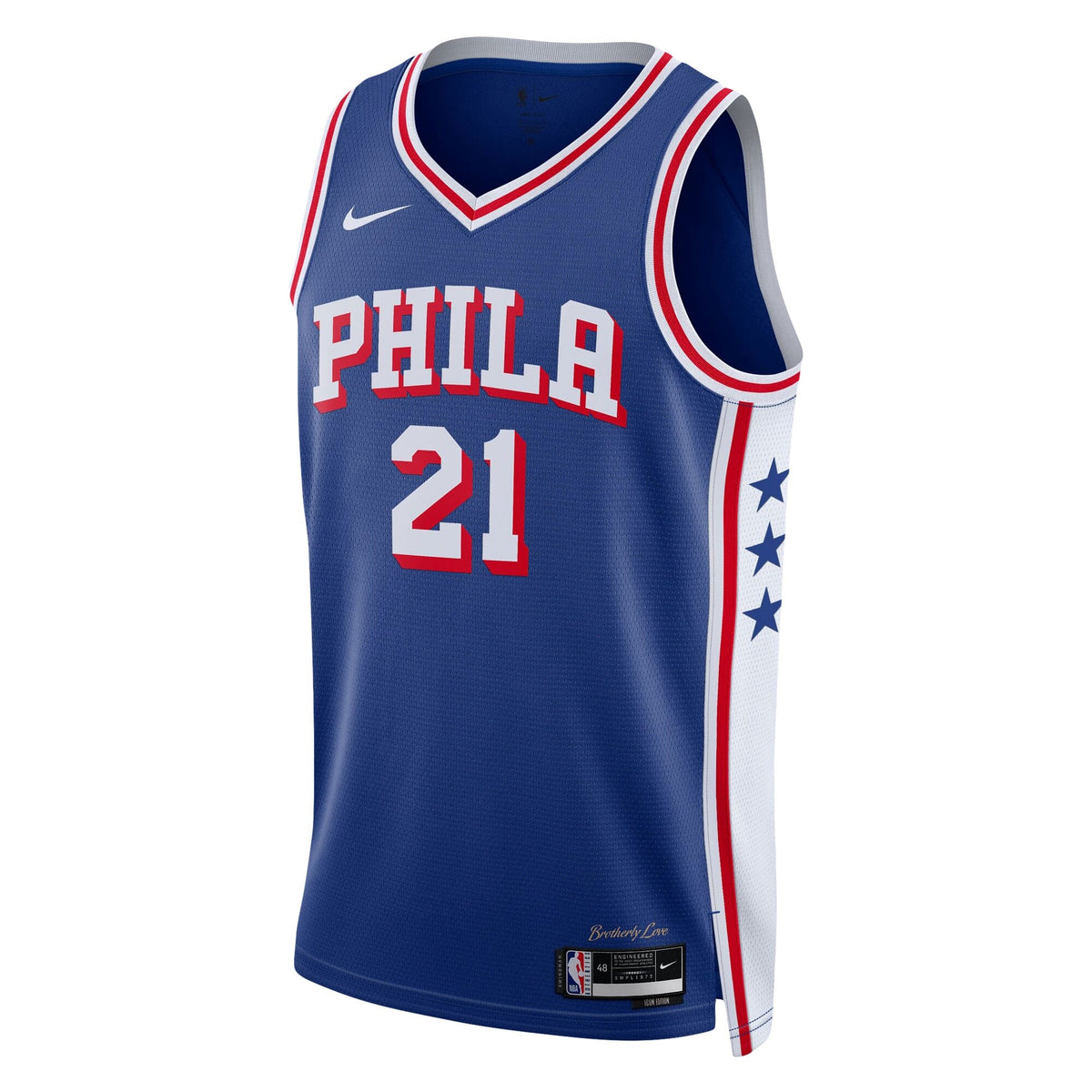 Unisex Philadelphia 76ers Icon Edition Swingman NBA Basketball Jersey - Joel Embiid - view 3